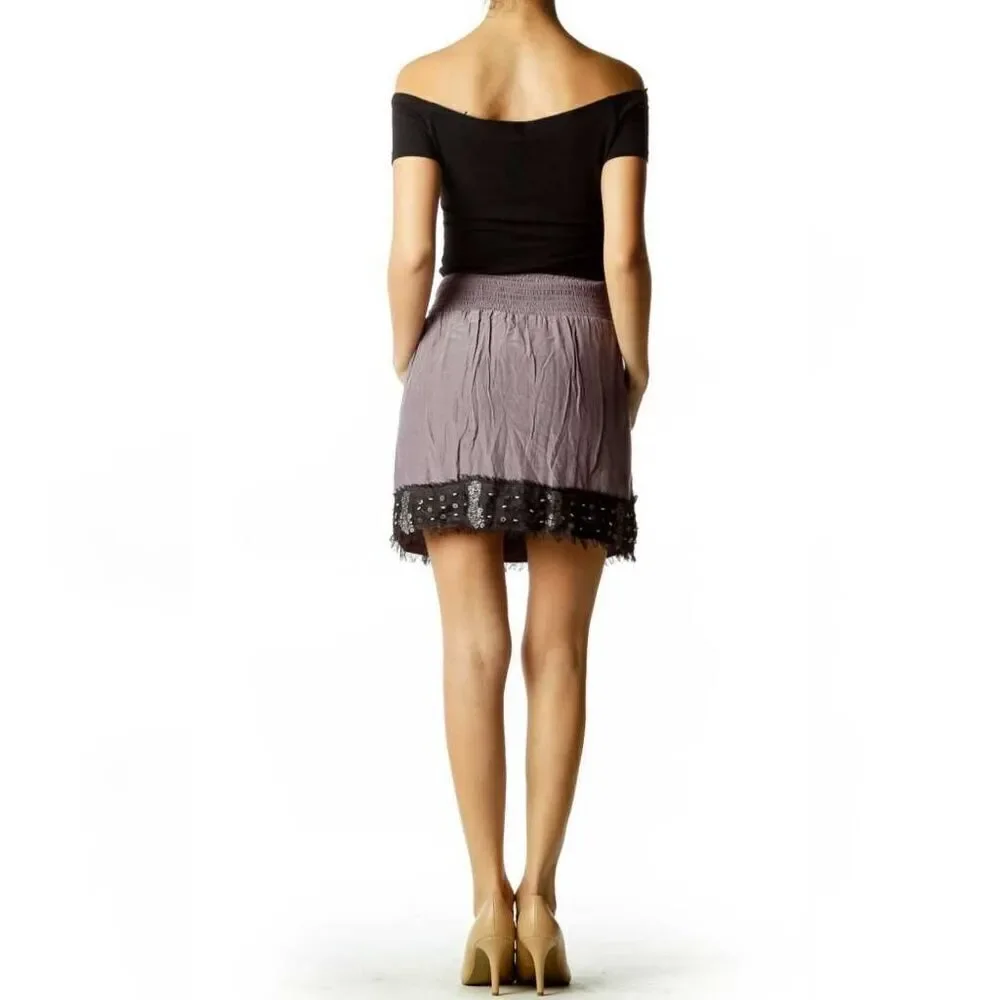 Free People Fairycore Westerncore Sequined Miniskirt size Medium